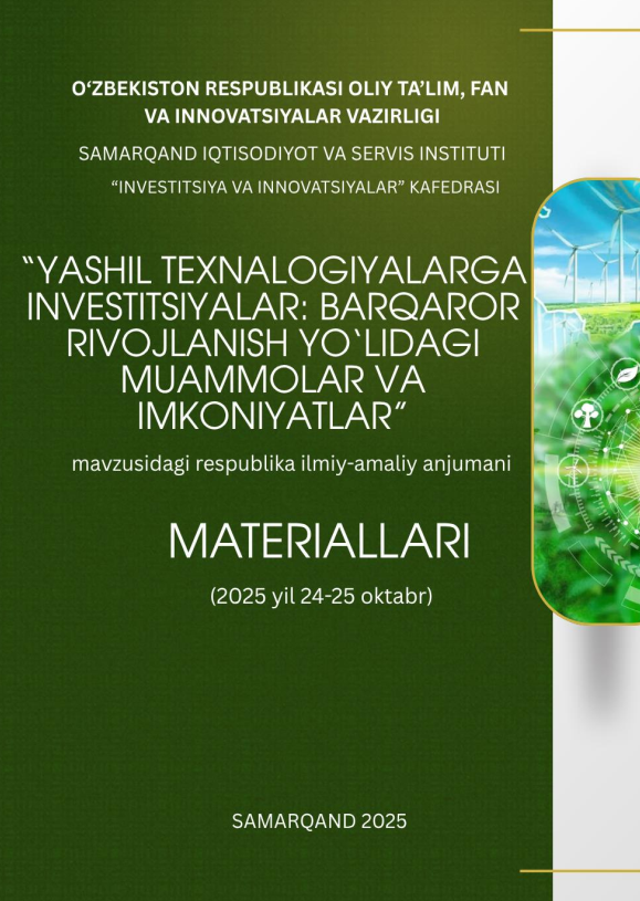 Kreativ iqtisodiyot sharoitida hududlarda turizmning rivojlanish holati va tendensiyalari