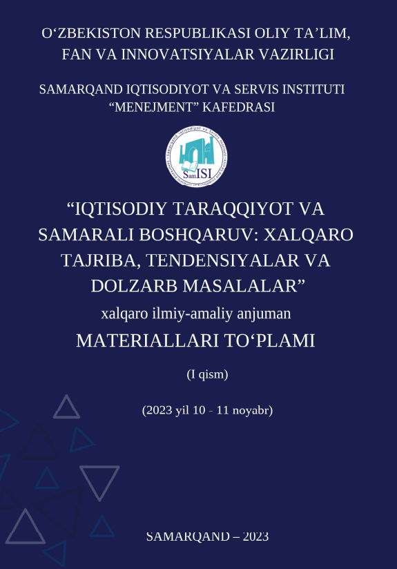 UY-JOY KOMMUNAL XIZMAT K RSATISH INFRATUZULMASINING IJTIMOIY-IQTISODIY MOHIYATI