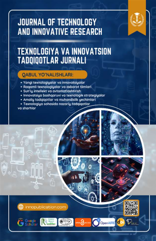 INNOVATSION TEXNOLOGIYALAR ASOSIDA CHO‘L-YAYLOV CHORVACHILIGINI SAMARALI RIVOJLANTIRISH YO‘LLARI