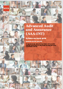 ACCA Advanced Audit and Assurance (AAA).