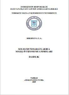  Soliq munosabatlarıda sobą intizomi muammoları