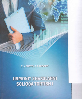  Jismoniy shaxslarni soliqqa tortish