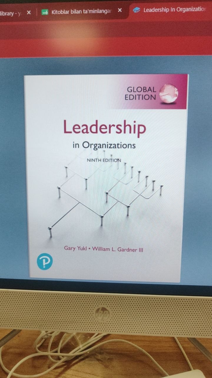 Leadership in organizations. Global edition