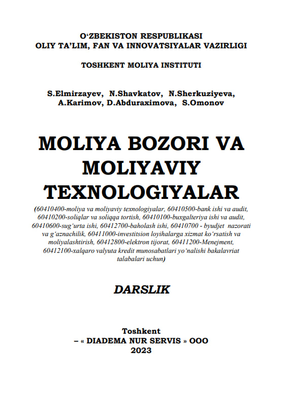 MOLIYA BOZORI VA MOLIYAVIY TEXNOLOGIYALAR