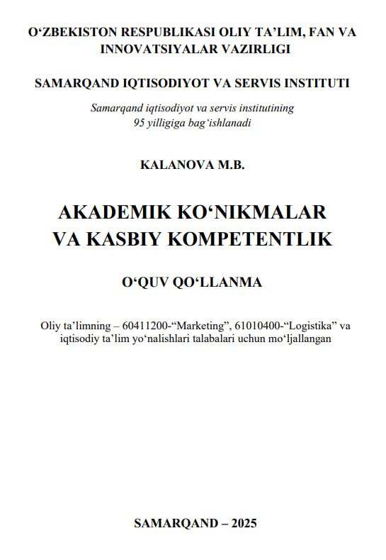 AKADEMIK KOʻNIKMALAR VA KASBIY KOMPETENTLIK