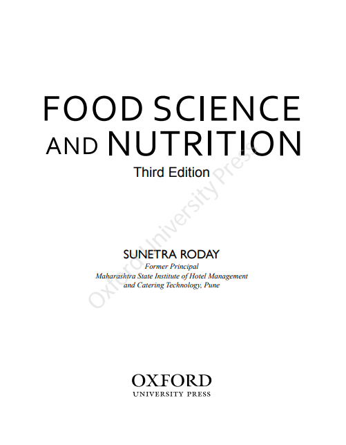 Food Science and Technology