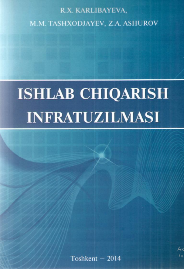  Ishlab chiqarish infratuzilmasi. Darslik. 