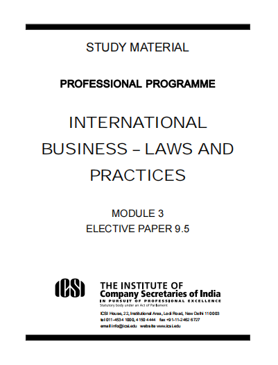  International business-law and practices