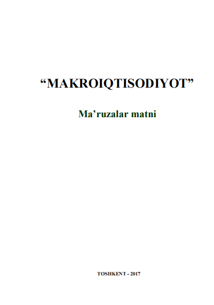 Makroiqtisodiyot