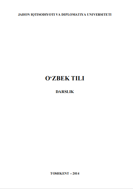 O'zbek tili. Darslik. 