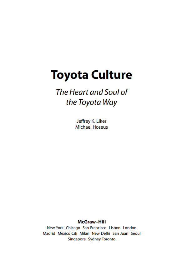 Корпоративная культура Toyota