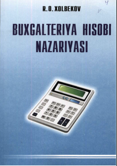 Buxgalteriya hisobi nazariyasi. 