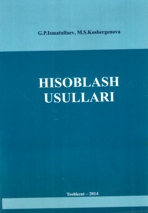  Hisoblash usullari.