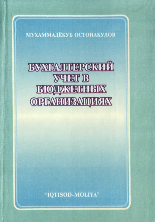 Бухгалтерский учет в бюджетных организациях.