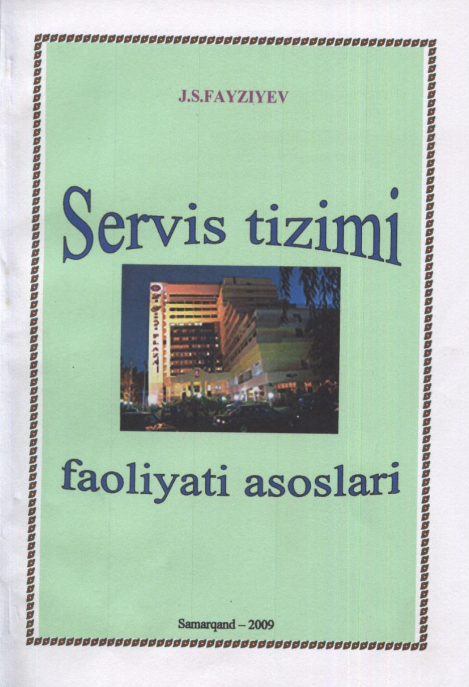 SERVIS TIZIMI FAOL ASOSLARI Maruza matni 