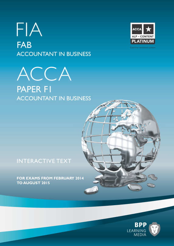 ACCA PAPER F 1 Accountant in business