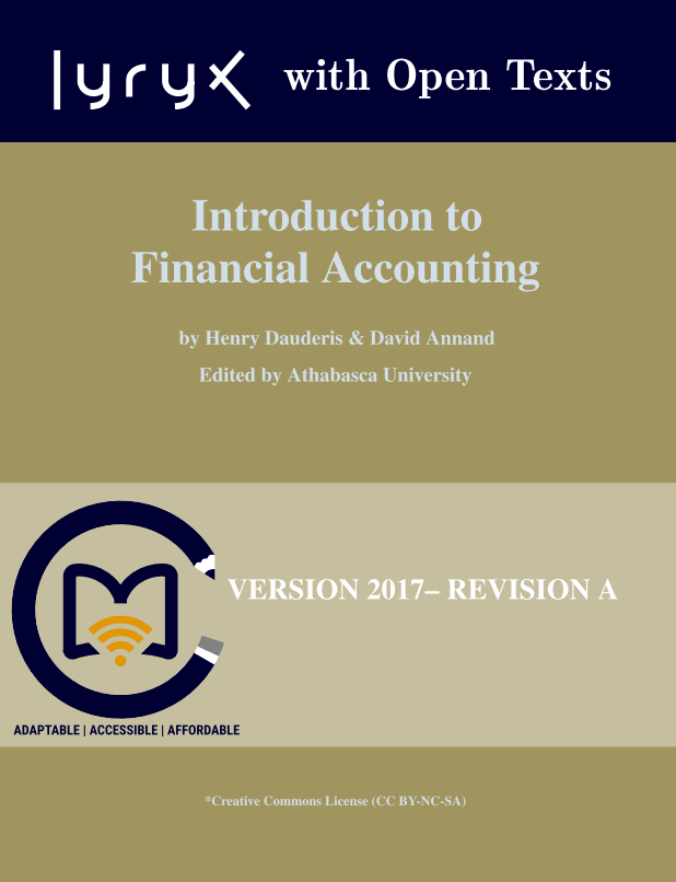  Introduction to Financial Accounting. 