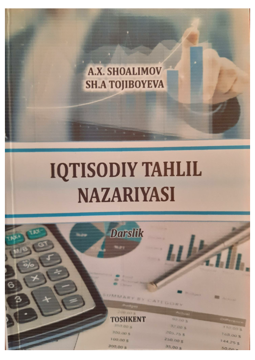  Iqtisodiy tahlil nazariyasi. 