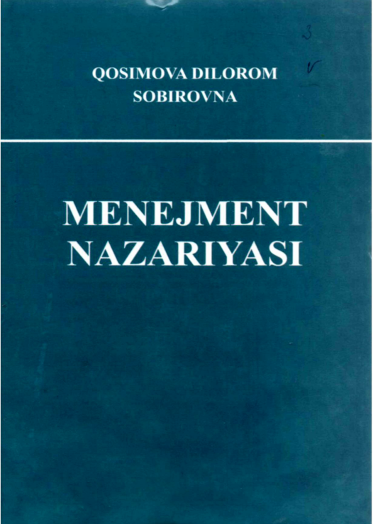  Menejment nazariyasi.