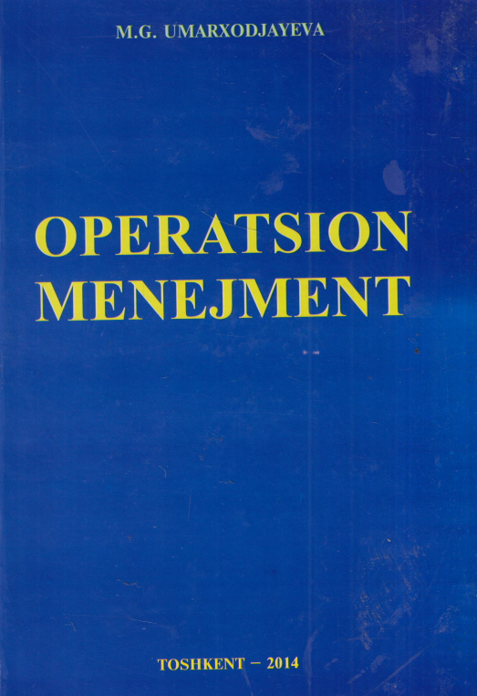 Operatsion menejment. 