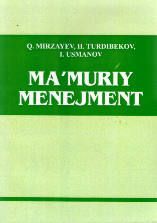 Ma'muriy menejment. 