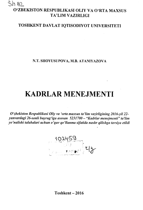 Kadrlar menejmenti.