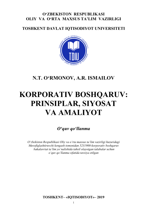 Korporativ boshqaruv_prinsiplar, siyosat va amaliyot.