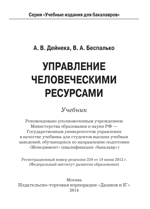  Управление человеческими ресурсами. 