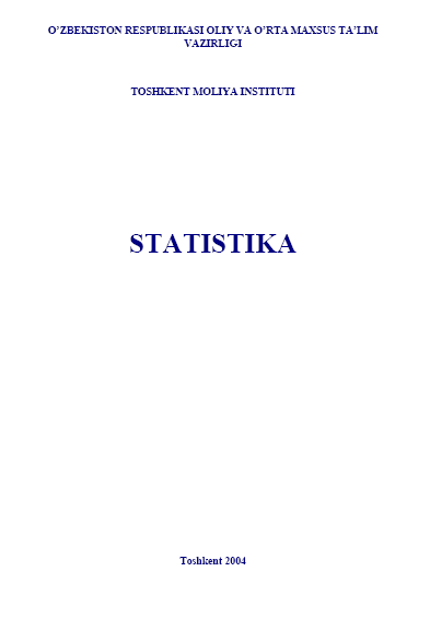 Statistika. Darslik. 