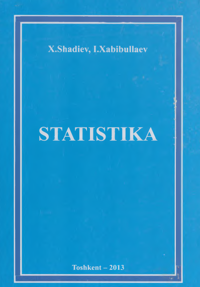Statistika. Darslik.