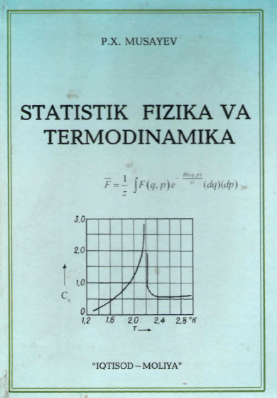 Statistik fizika va termodinamika. Darslik