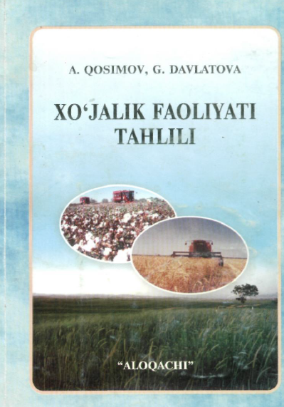 Xo'jalik faoliyati tahlili. o'quv qo'llanma