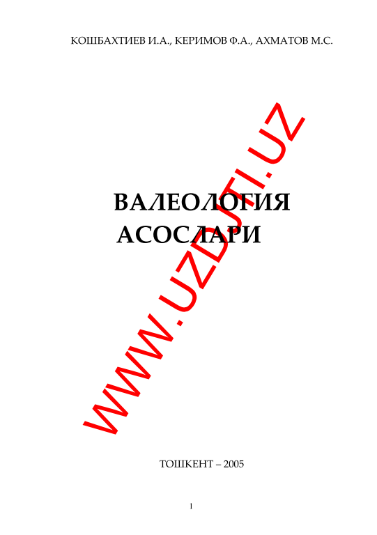 Valeologiya asoslari