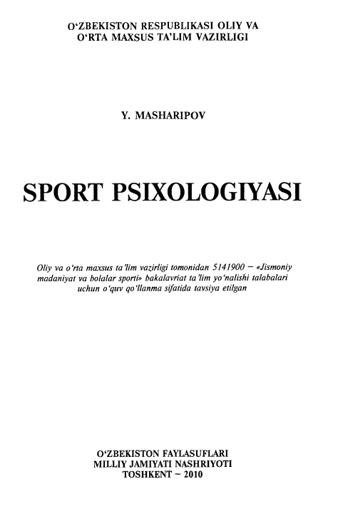 SPORT PSIXOLOGIYASI