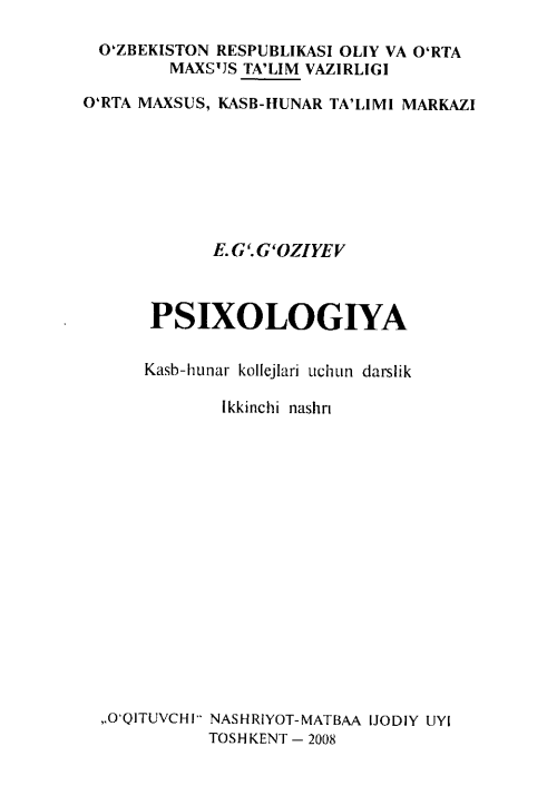 PSIXOLOGIY 