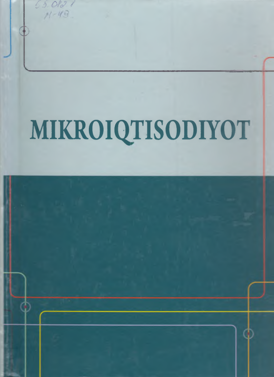  Mikroiqtisodiyot. 