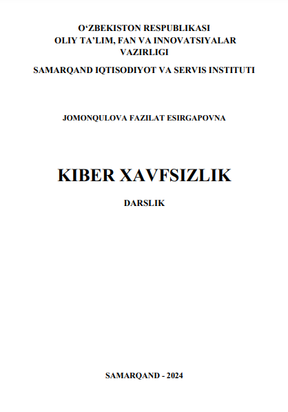 Kiber xavfsizlik. Darslik.  