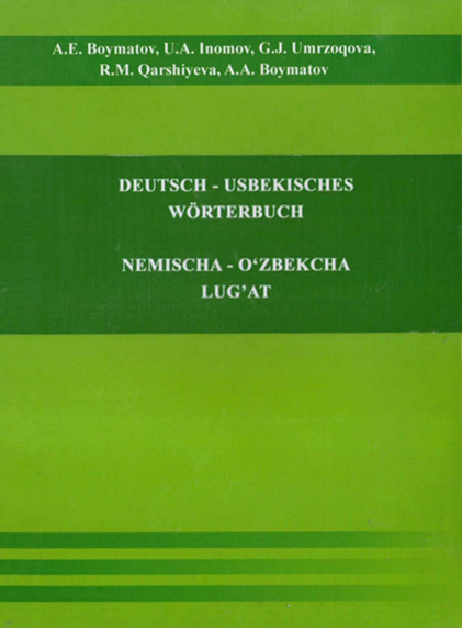 Nemischa-o'zbekcha lug'at.Toshkent-2016