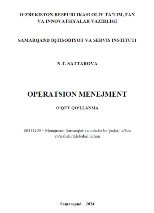 Operatsion menejment  