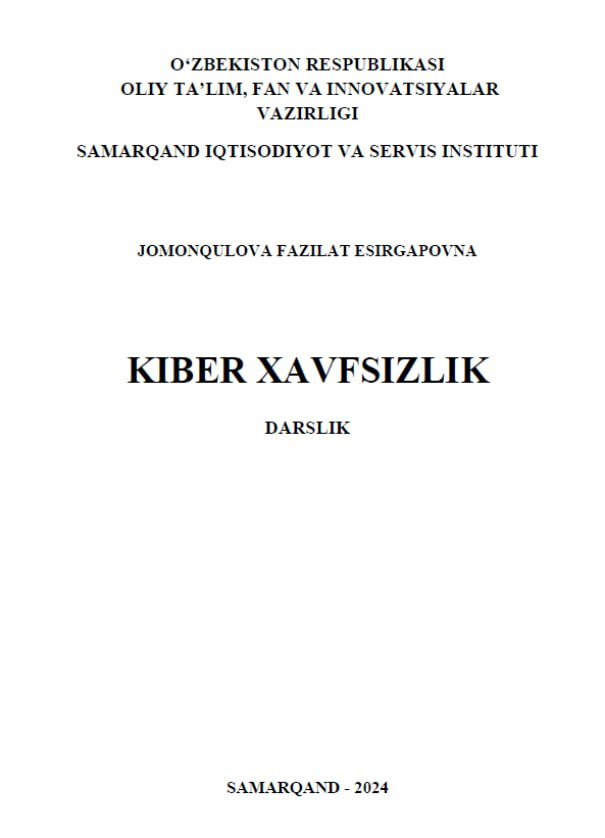  Kiber xavfsizlik