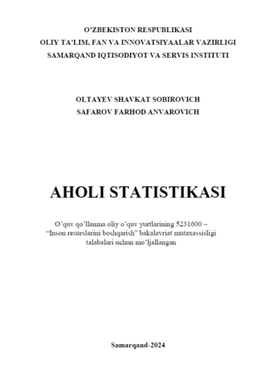 Aholi statistikasi