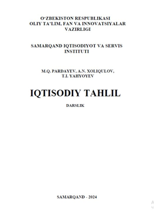 Iqtisodiy tahlil